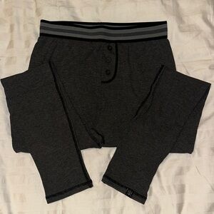 P'tula Charcoal Gray thermal base layer leggings